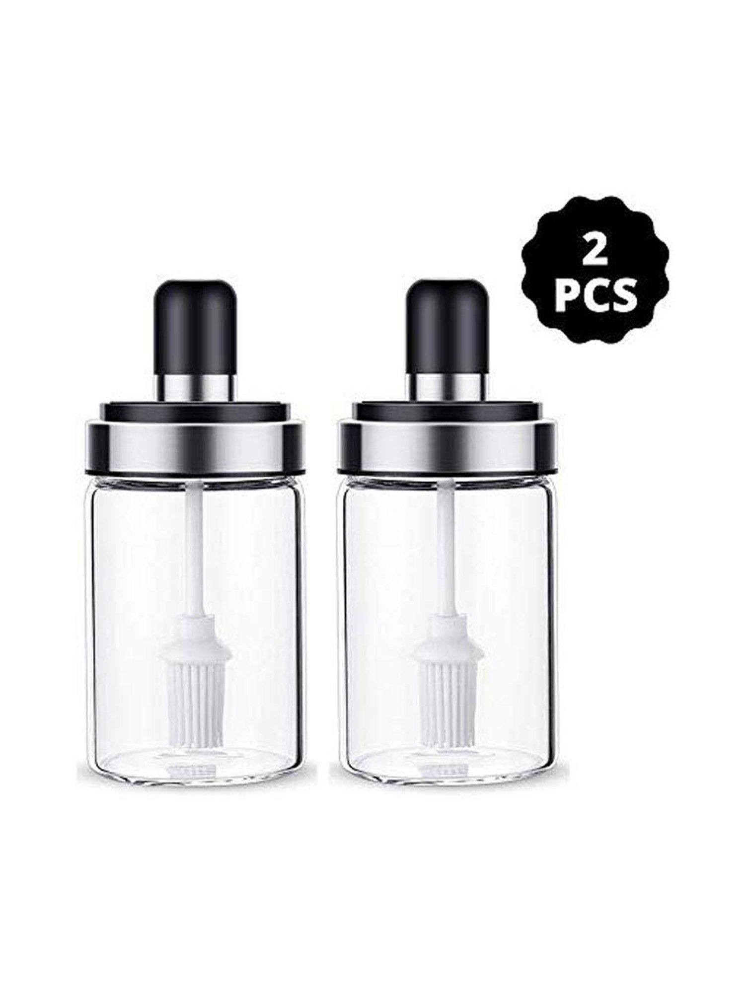 COLE & MASON White & Beige Ceramic Pourer - Set of 1