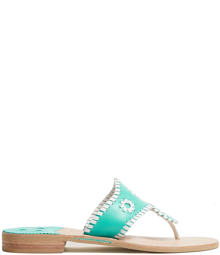 Jack Rogers Jacks Leather Thong Sandals