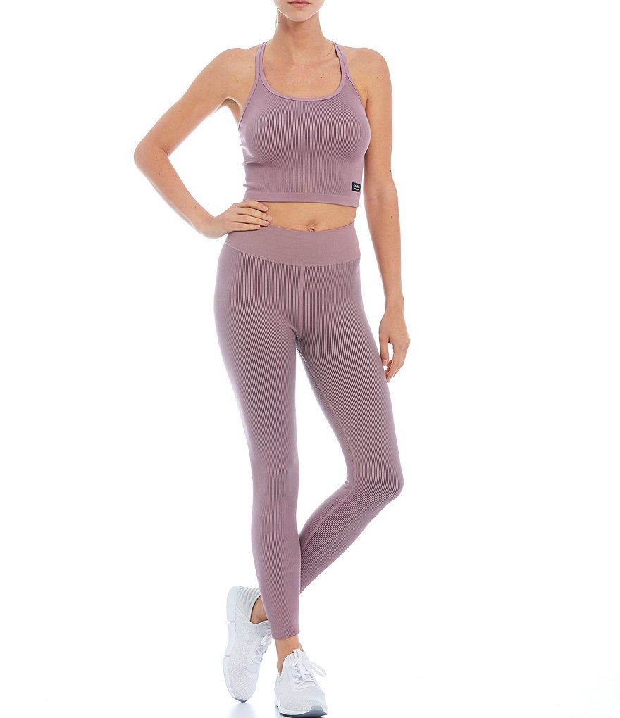 IBKUL Kimmy Print Long Sleeve Mock Neck Active Top