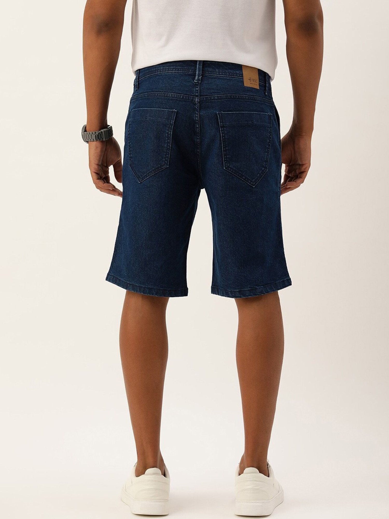 IVOC Blue Regular Fit Denim Shorts
