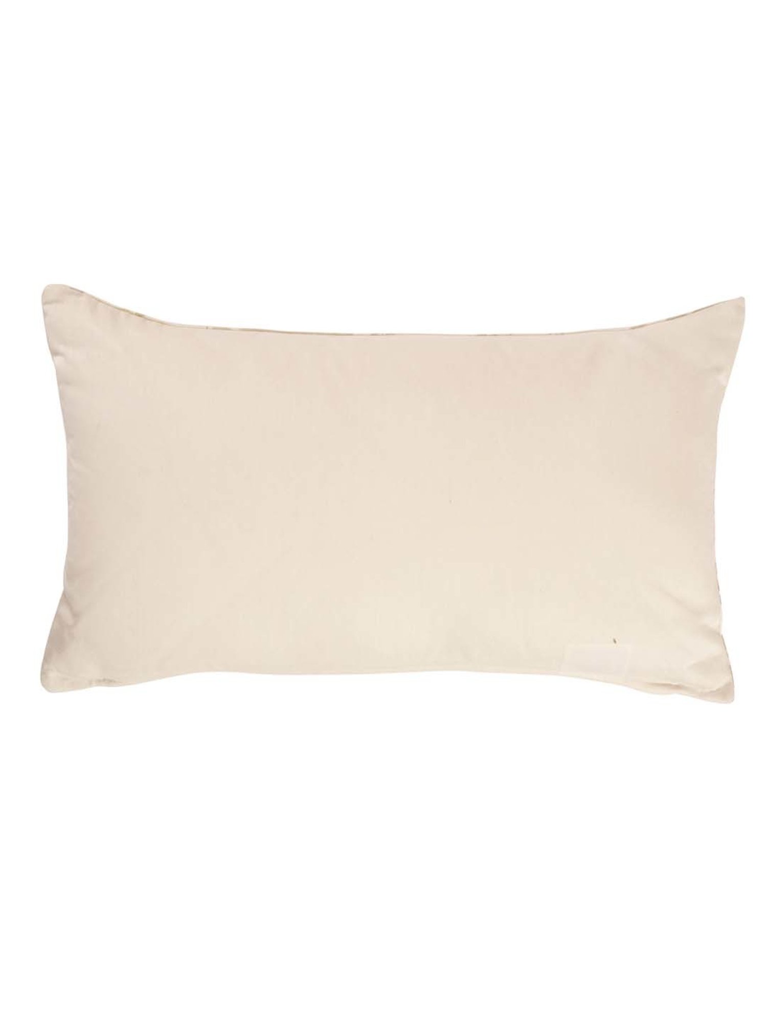 Maspar Hues Nouveau Tradition Kaleen Global Fiery Red & Beige Cotton Cushion Cover