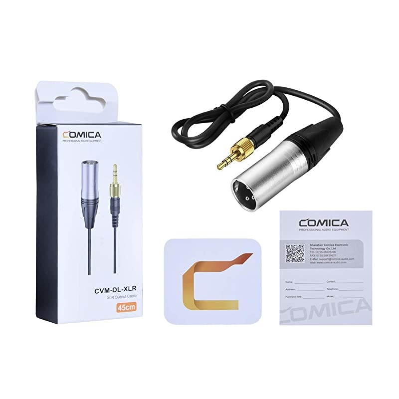 Replacement 18quot to XLR Male Output Cable CVMDLXLR 35mm TRS to XLR Audio Cable for  Wireless System Receiver CVMWM200300