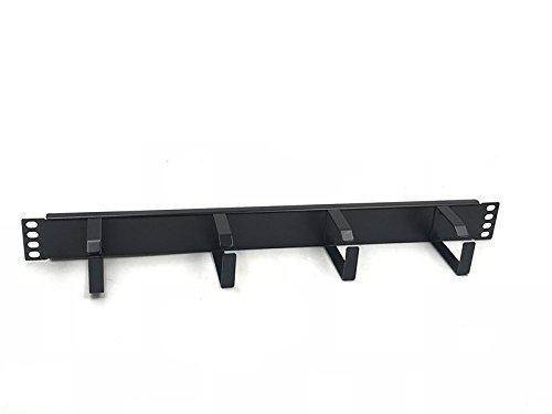 Raising Electronics1U Horizontal Rack Mount Metal Cable Management with 4 Ring