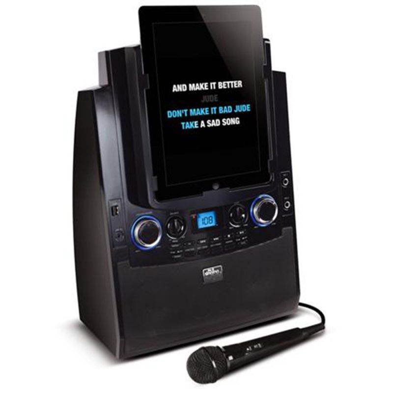 Singing Machine Karaoke System, AUX, MP3, Bluetooth, RCA Compatible, Black