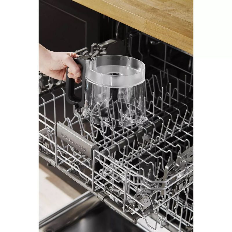 KitchenAid 7 Cup 3 Speed Food Processor and Veggies Chopper with Working Bowl and Lid, Contour Silver (Certified Refurbished)