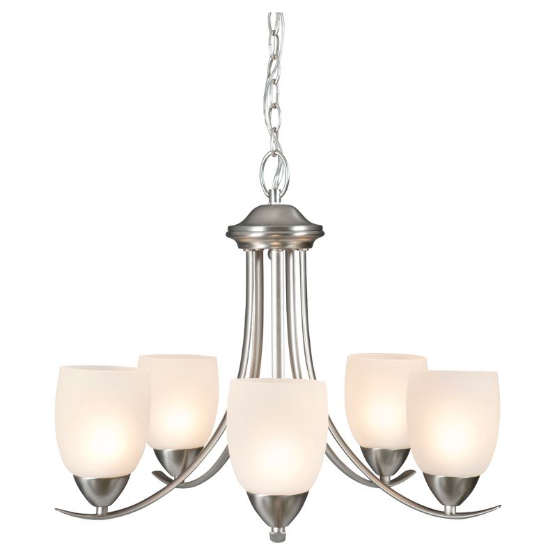 Yosemite Five Lights Chandelier Brushed Nickel