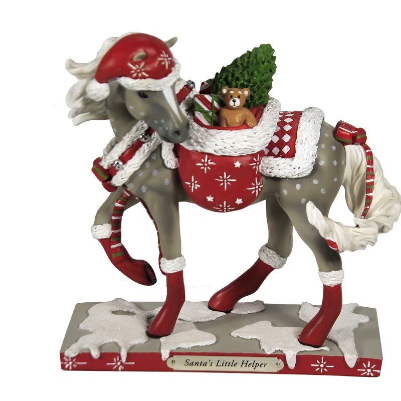 Trail Of Painted Ponies 7.25" Santa's Little Helper Lorna Matsuda  -  Decorative Figurines