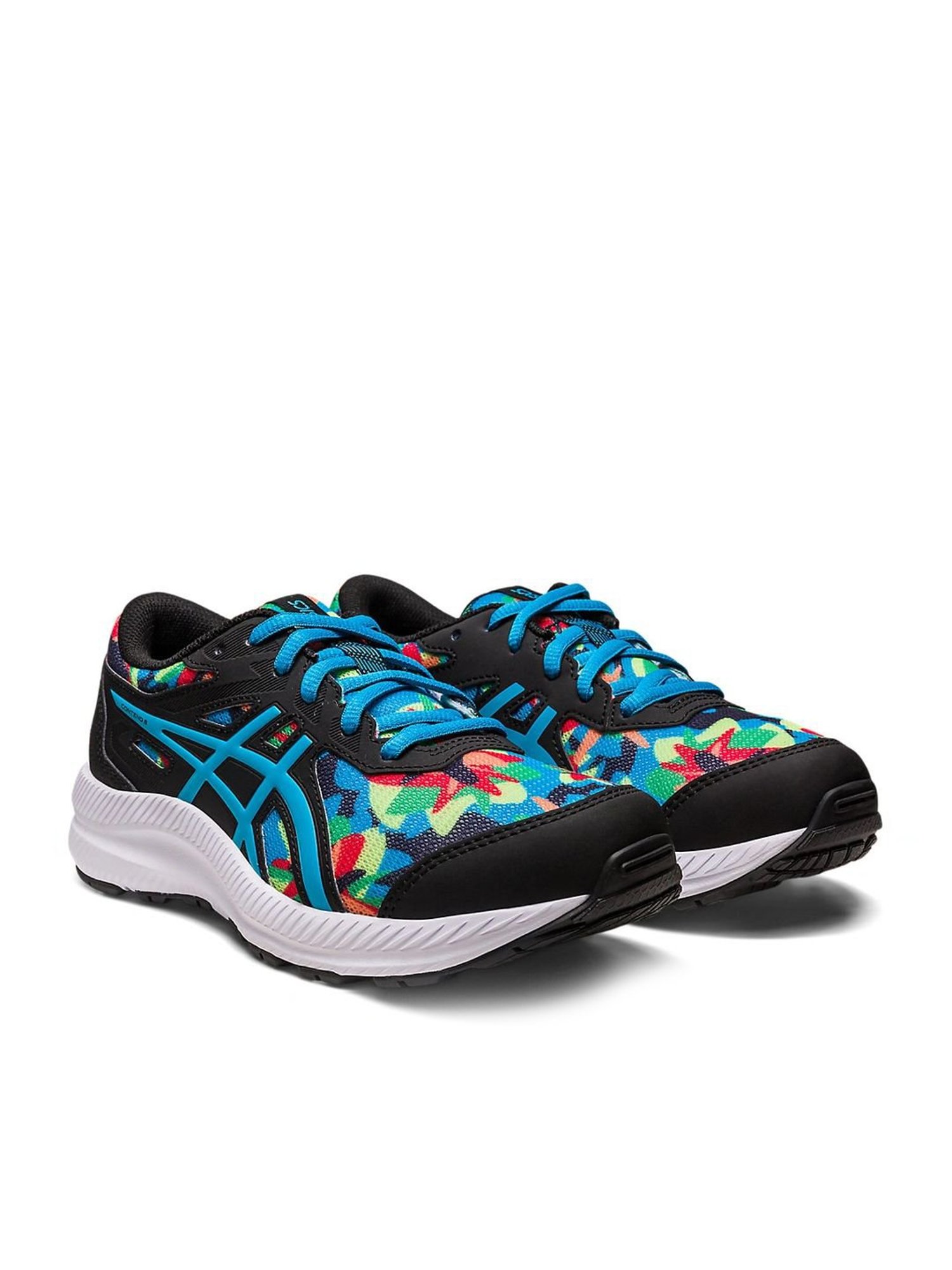 Asian Kids Core Black Running Shoes