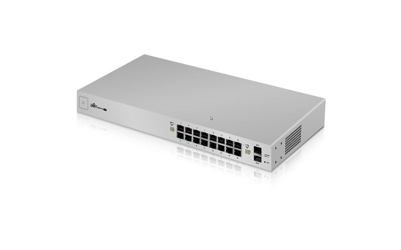 Ubiquiti UniFi US-16-150W Ethernet Switch - 16 Ports - Manageable - 2 Layer Supported - Modular - Twisted Pair, Optical Fiber