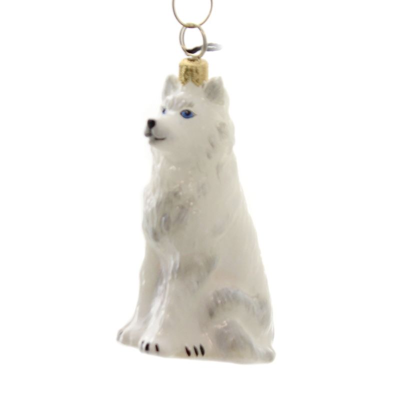 Joy To The World 3.5" Siberian Husky Ornament Pet Set Dog Paws  -  Tree Ornaments