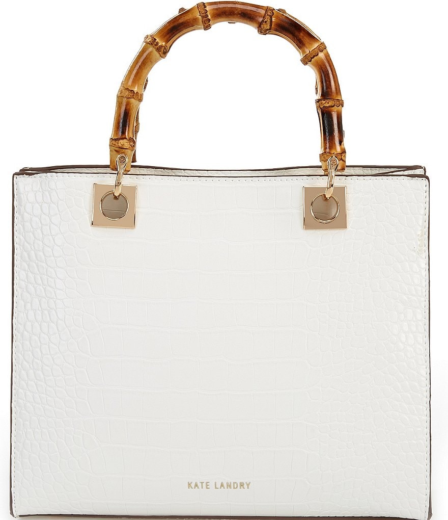 Kate Landry Bamboo Handle Satchel Bag