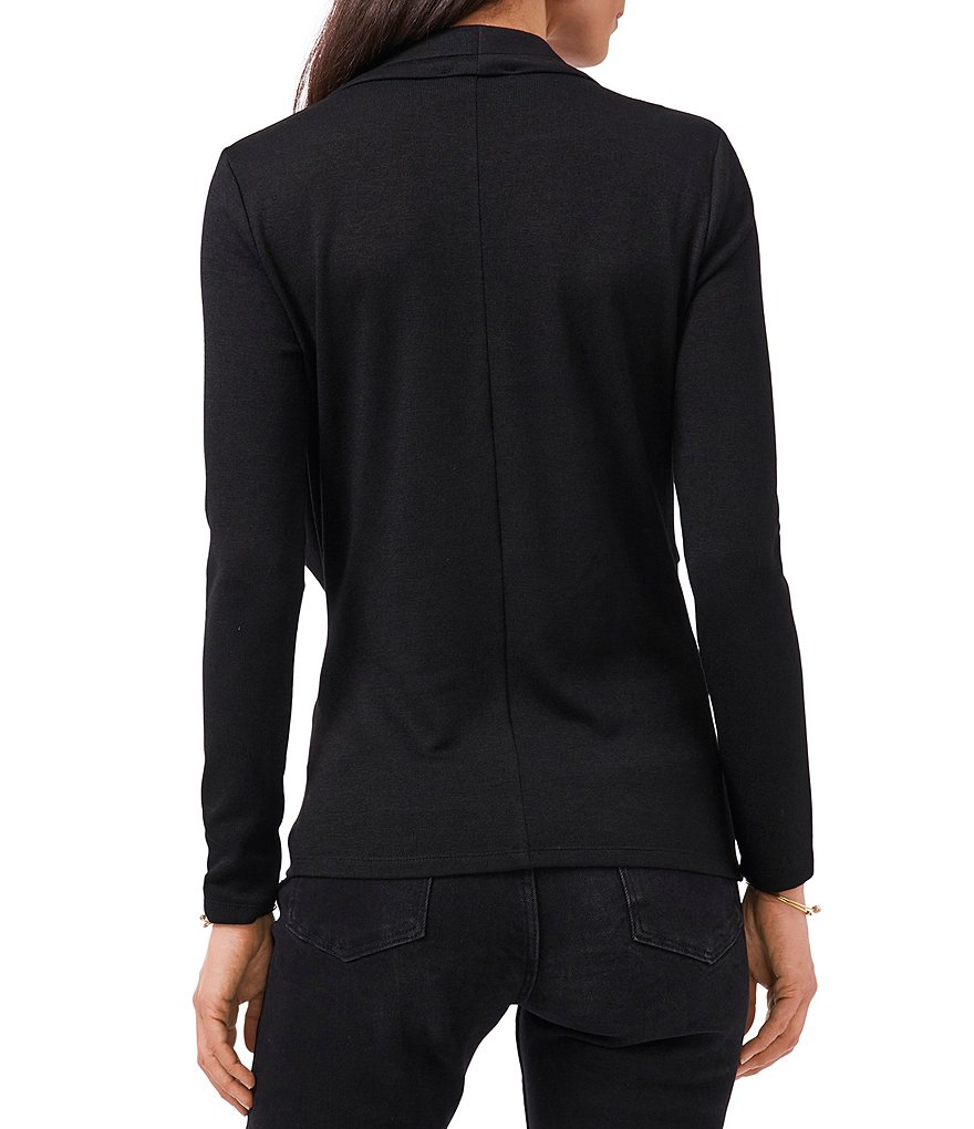 1. STATE Long Sleeve Surplice V-Neck Cross Front Cozy Knit Top