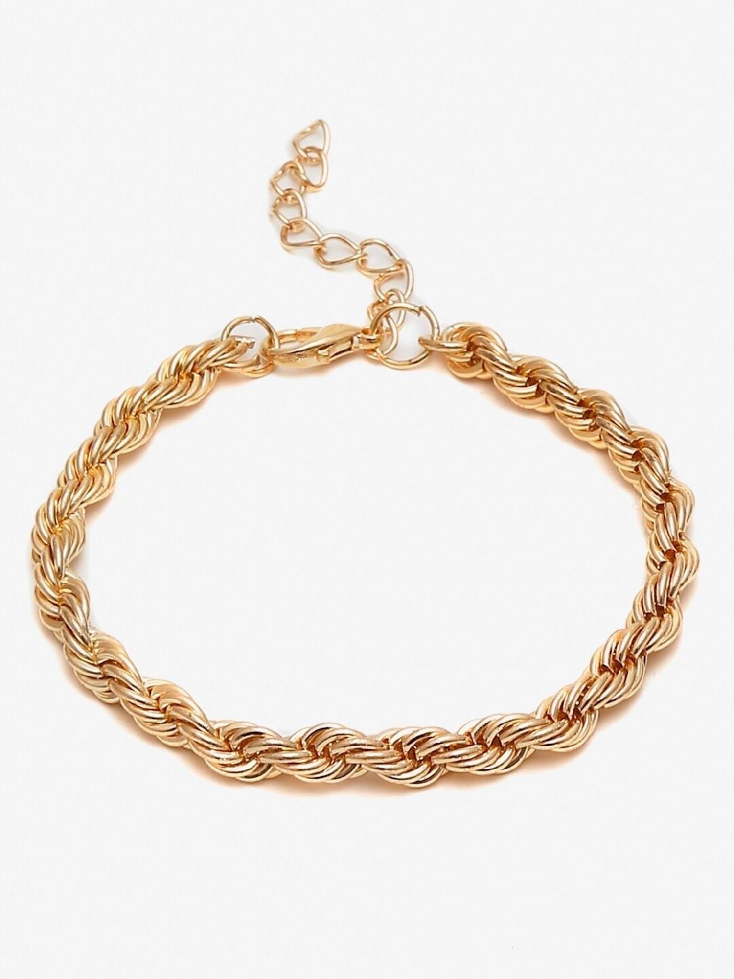 YouBella Women Gold-Toned Gold-Plated Flexible fit Bracelet - Set of 4