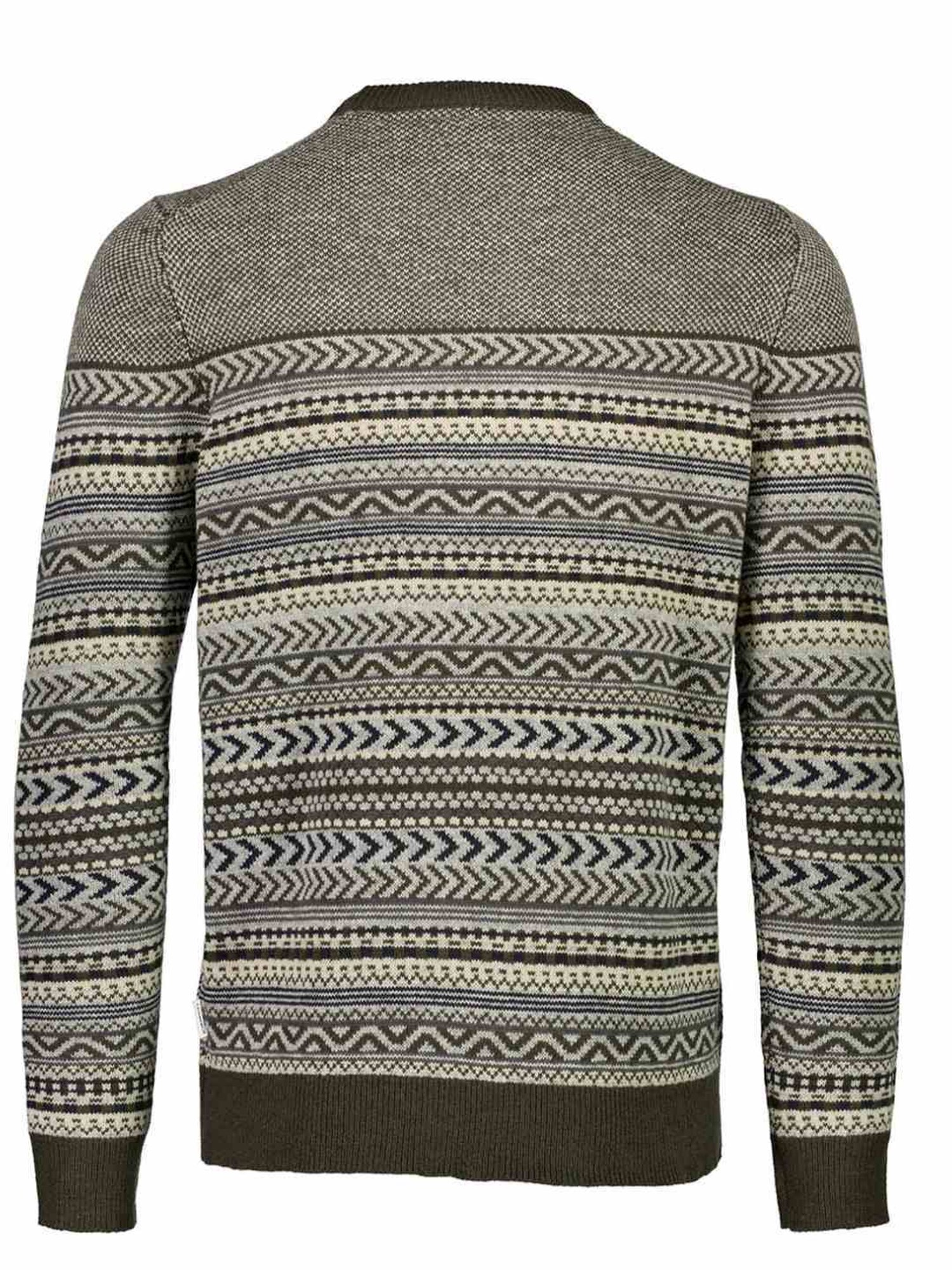 Lindbergh Green Slim Fit Self Pattern Sweaters