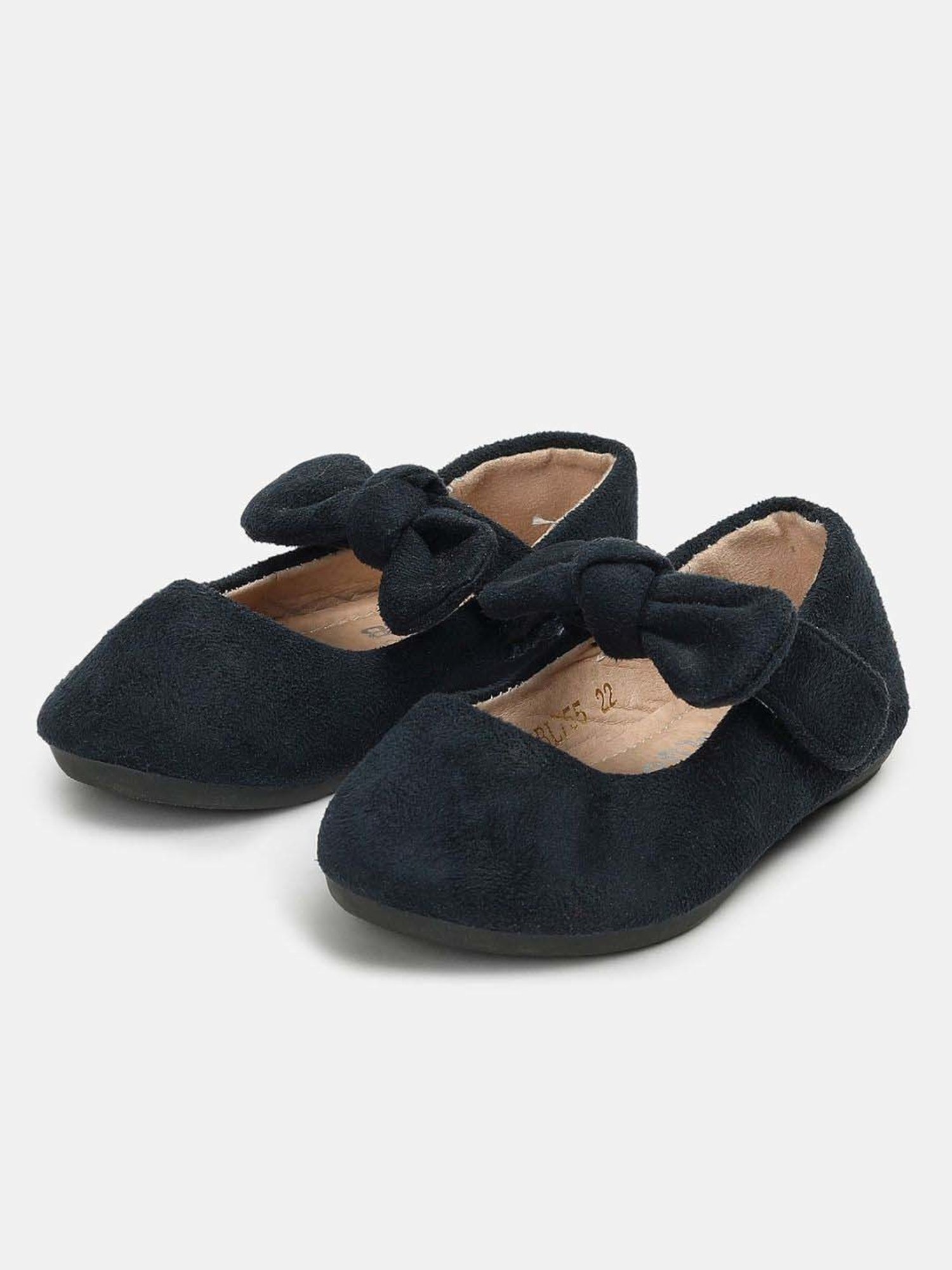 Baby Moo Kids Brown & White Velcro Shoes