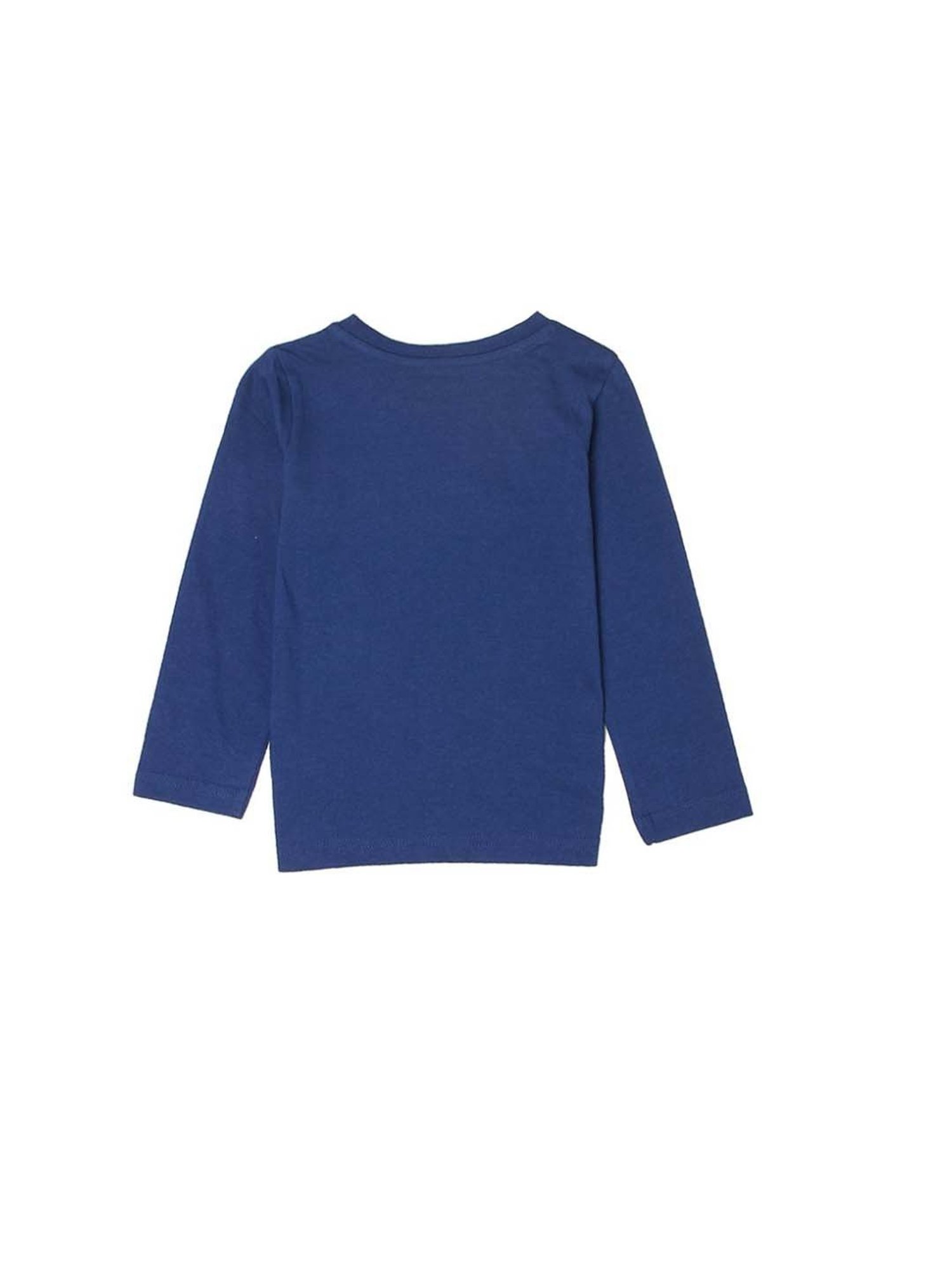 Mothercare Kids Navy Printed Full Sleeves T-Shirt
