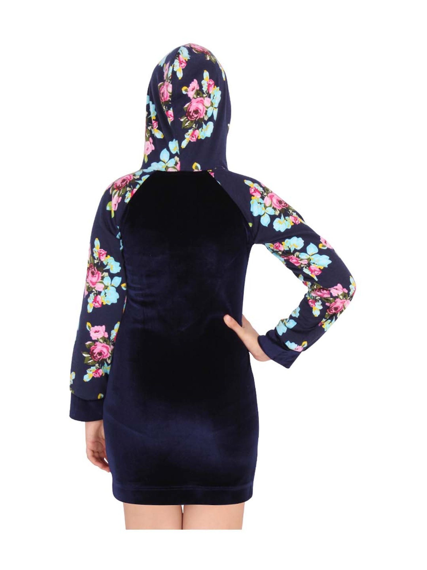 Cutecumber Kids Navy Floral Print Dress