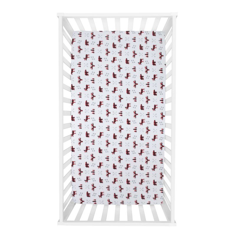 Sammy & Lou Lumberjack Microfiber Crib Sheet - 2pk