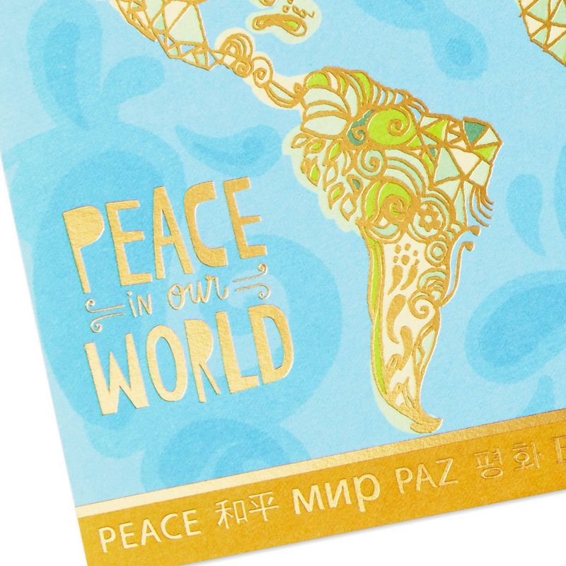 10ct Hallmark Unicef Peace World Foil Boxed Cards