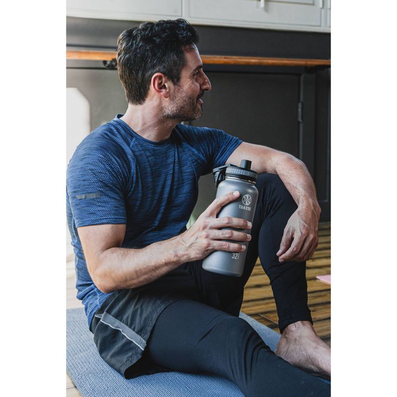 Takeya 32oz Originals Insulated Stainless Steel Water Bottle with Spout Lid - Graphite