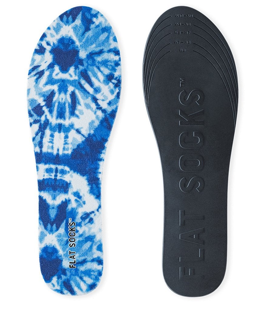 Flat Socks Tie-Dye Cushioned Liners 2-Pack