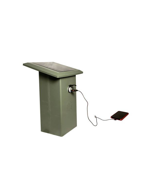 SoundMax14&trade; Solar Powered Bluetooth Receiver and Charging Station - 100 watt - Weathered Bronze