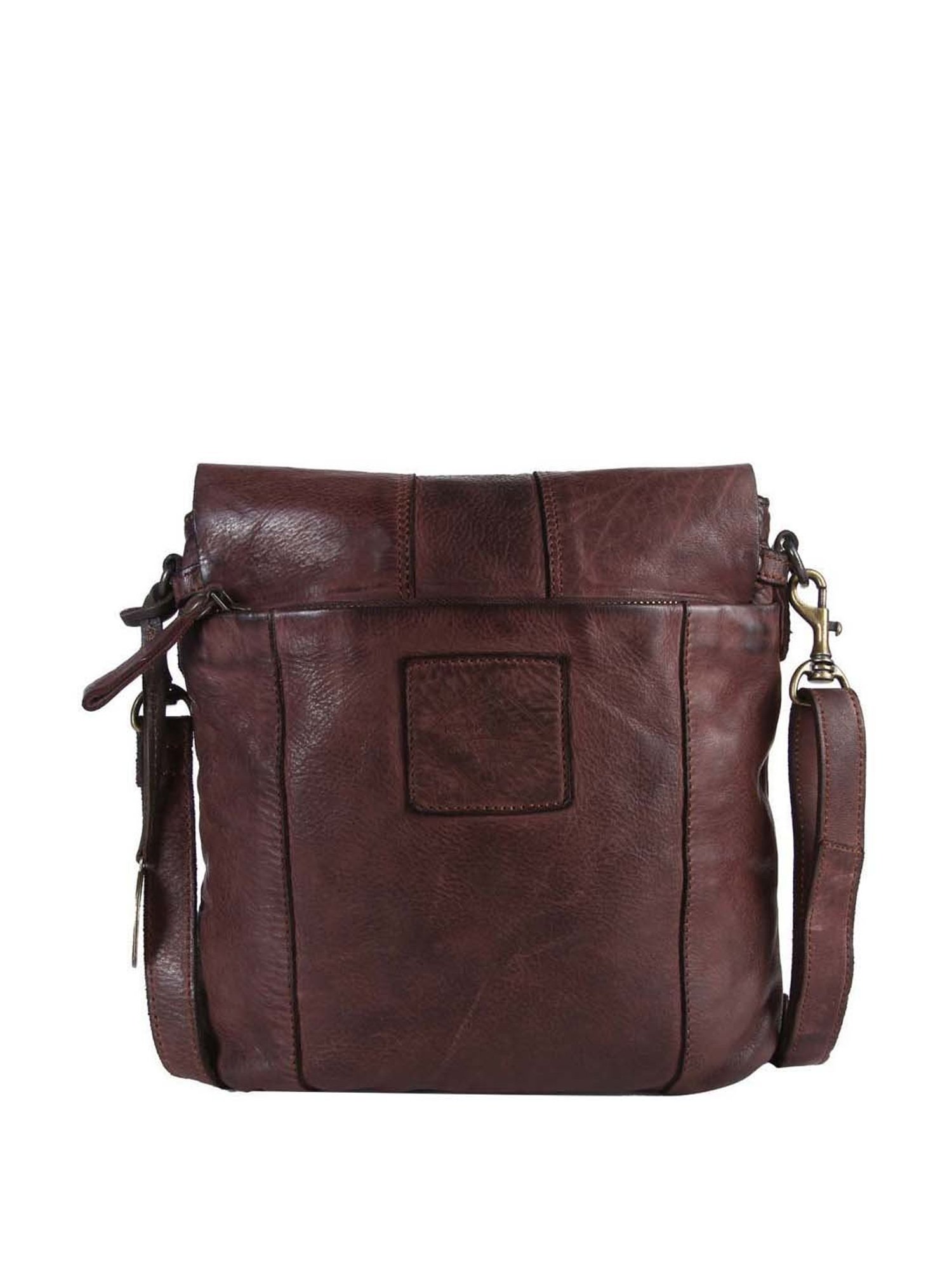 KOMPANERO Brown Solid Cross Body Bag