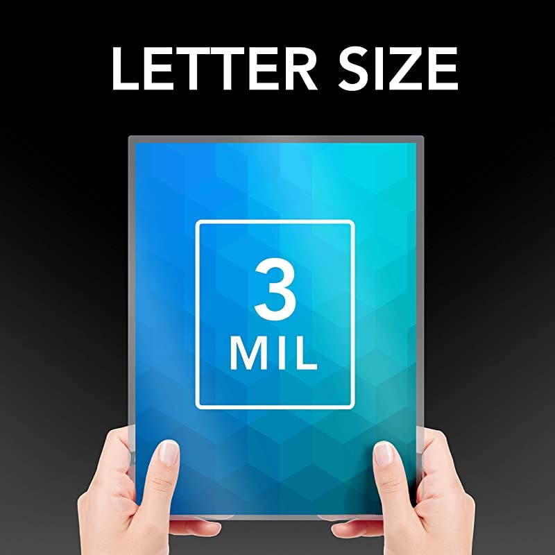 Laminating Sheets Thermal Laminating Pouches Letter Size 3mil 50 Pack 3202017