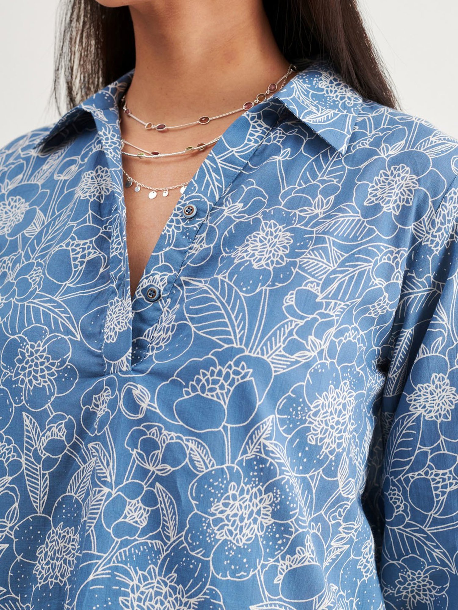Prakriti Jaipur Indigo Panel Shirt
