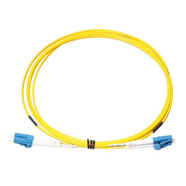Fiber Optic Cable LC-LC 9/125 Duplex Single-Mode Fiber Cable Yellow 15 meters