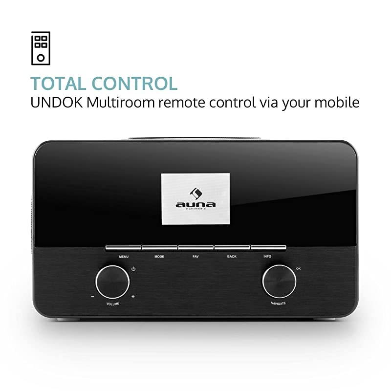 Connect 150 Black 21 Internet Radio WiFi Music Player MP3 USB Port AUX Remote Control Black