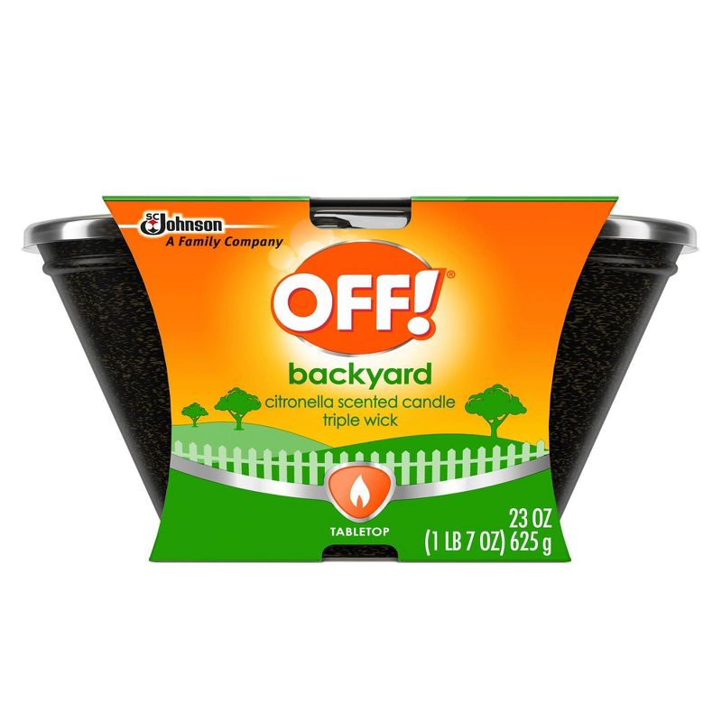 OFF! 23oz Triple Wick Citronella Candle