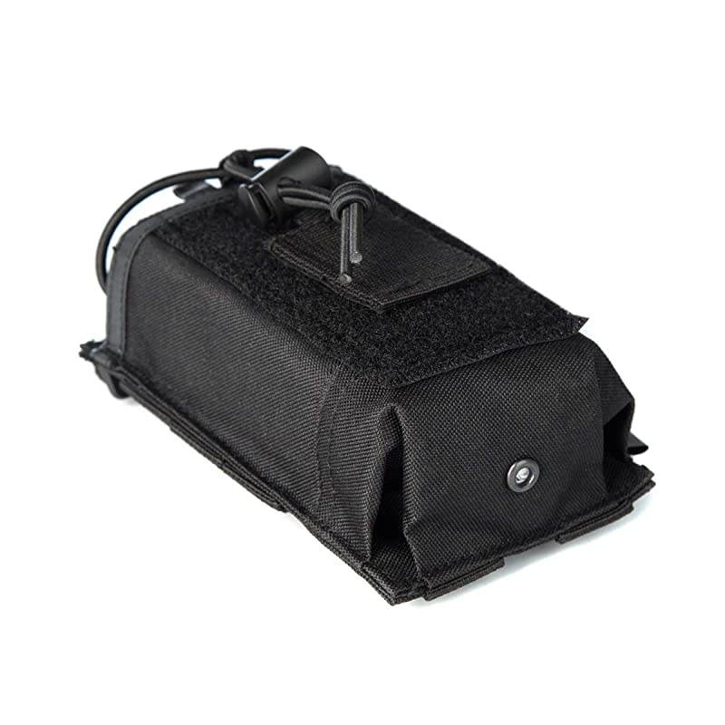 Radio Case/Radio Holder Molle Tactical Radio Holster Military Heavy Duty Radios Pouch Bag for Two Ways Walkie Talkies Compatible with Bags/Packs/Duffels by