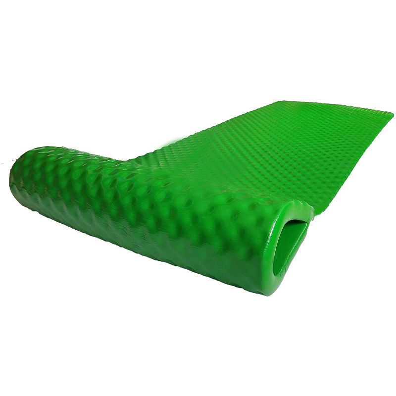 Vos 72 Inch Soft Wavy Foam Long Lasting UV Chlorine Resistant Water Pool Float Lounger Raft for Lakes, Rivers, and Open Water, Green