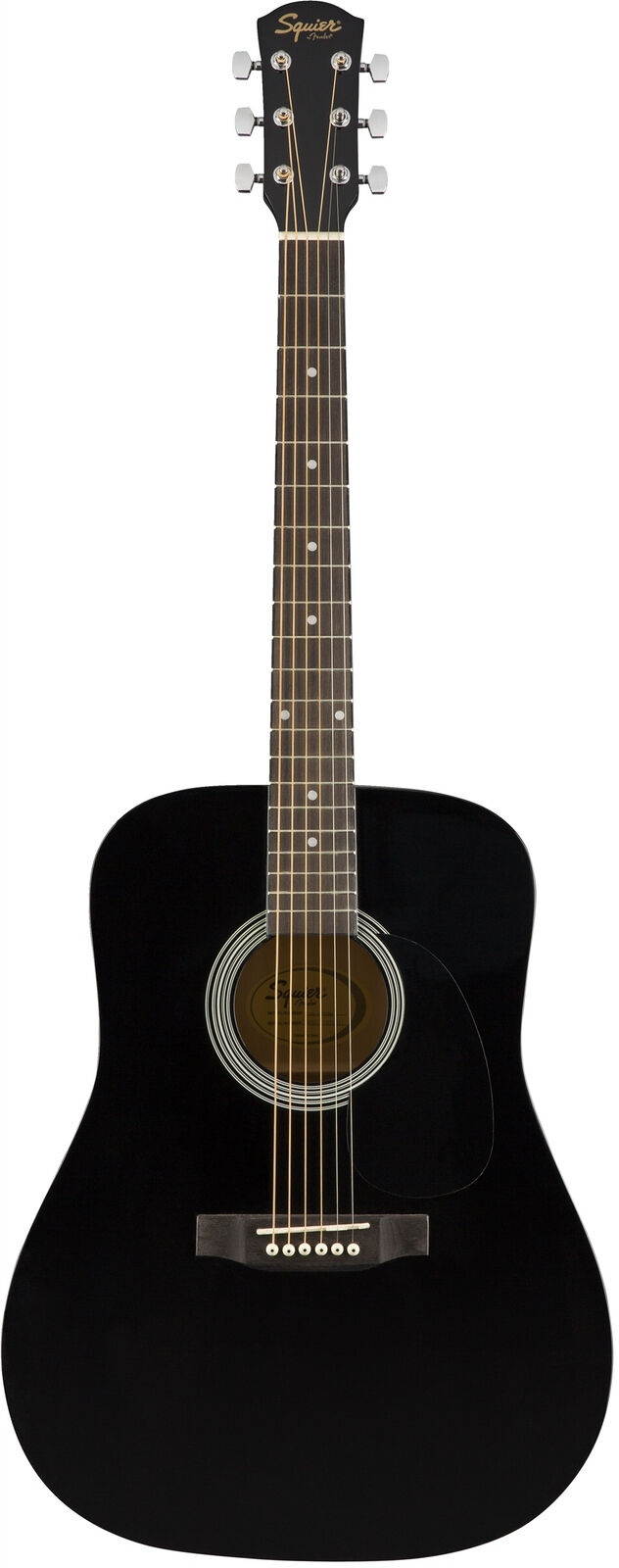 Fender Squier Dreadnought Acoustic Guitar - Black w/ Gig Bag