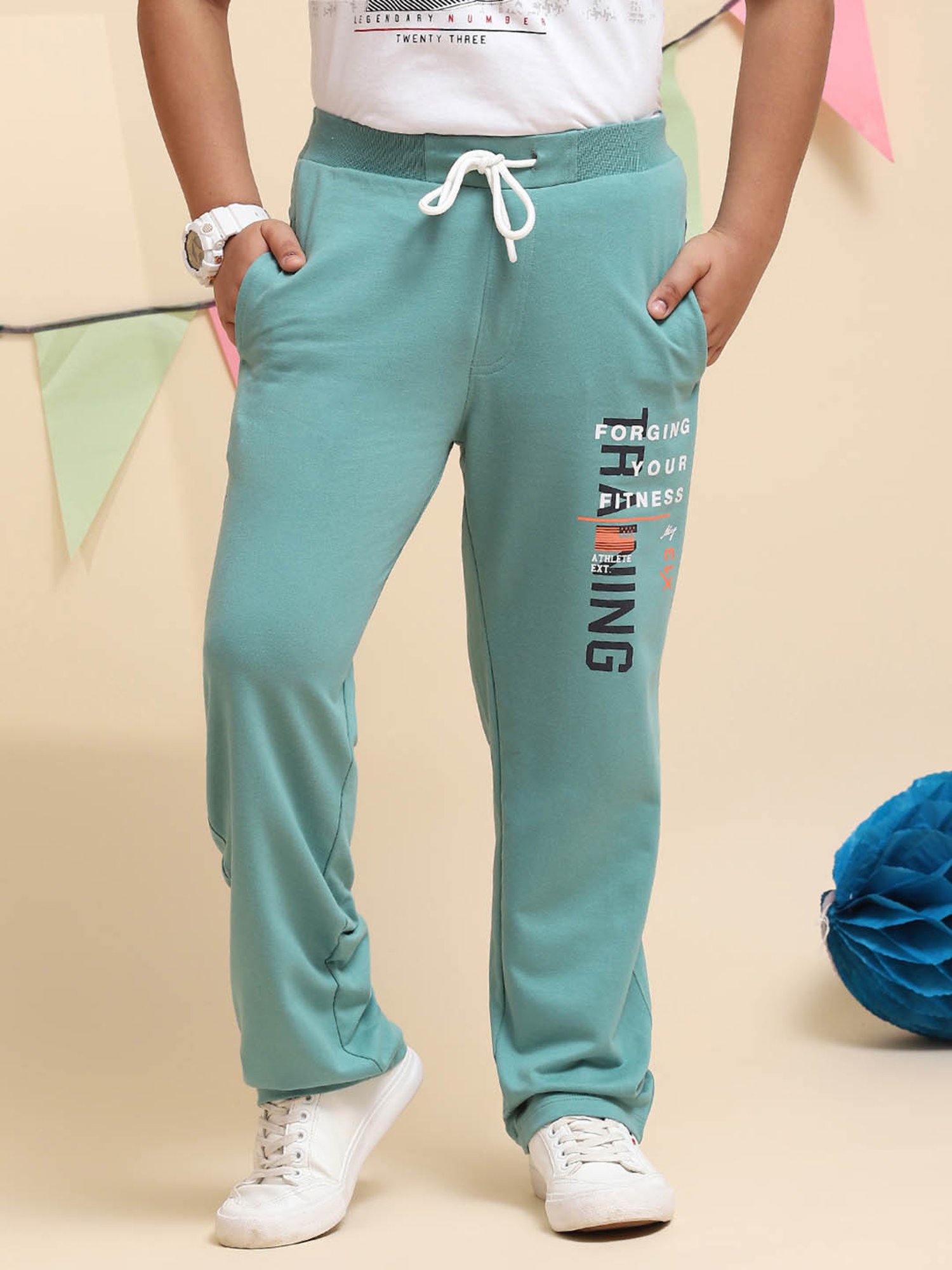 Monte Carlo Boys Blue Printed Trousers