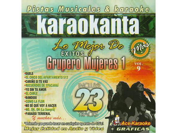 Karaokanta KAR-8009 - Grupero Mujeres 1 - Spanish CDG