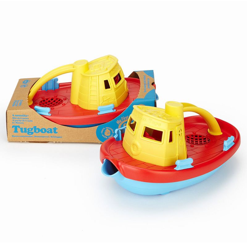 Green Toys Scoop and Pour Tug Boats  - Set of 2