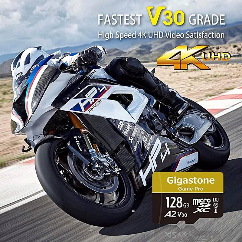 128GB Micro SD Card A2 V30 UHSI U3 Class 10 Memory Card Game Pro Series Nintendo Switch Compatible Run App for Smartphone UHD 4K Video Recording 4K Gaming ReadWrite 10050 MBs