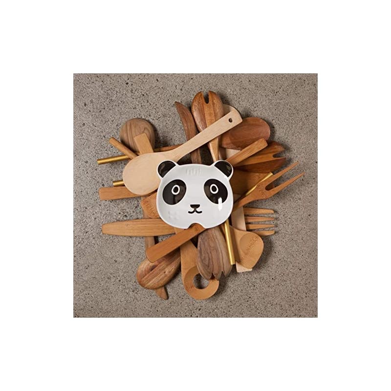 Stoneware Spoon Rest, Poppy Panda
