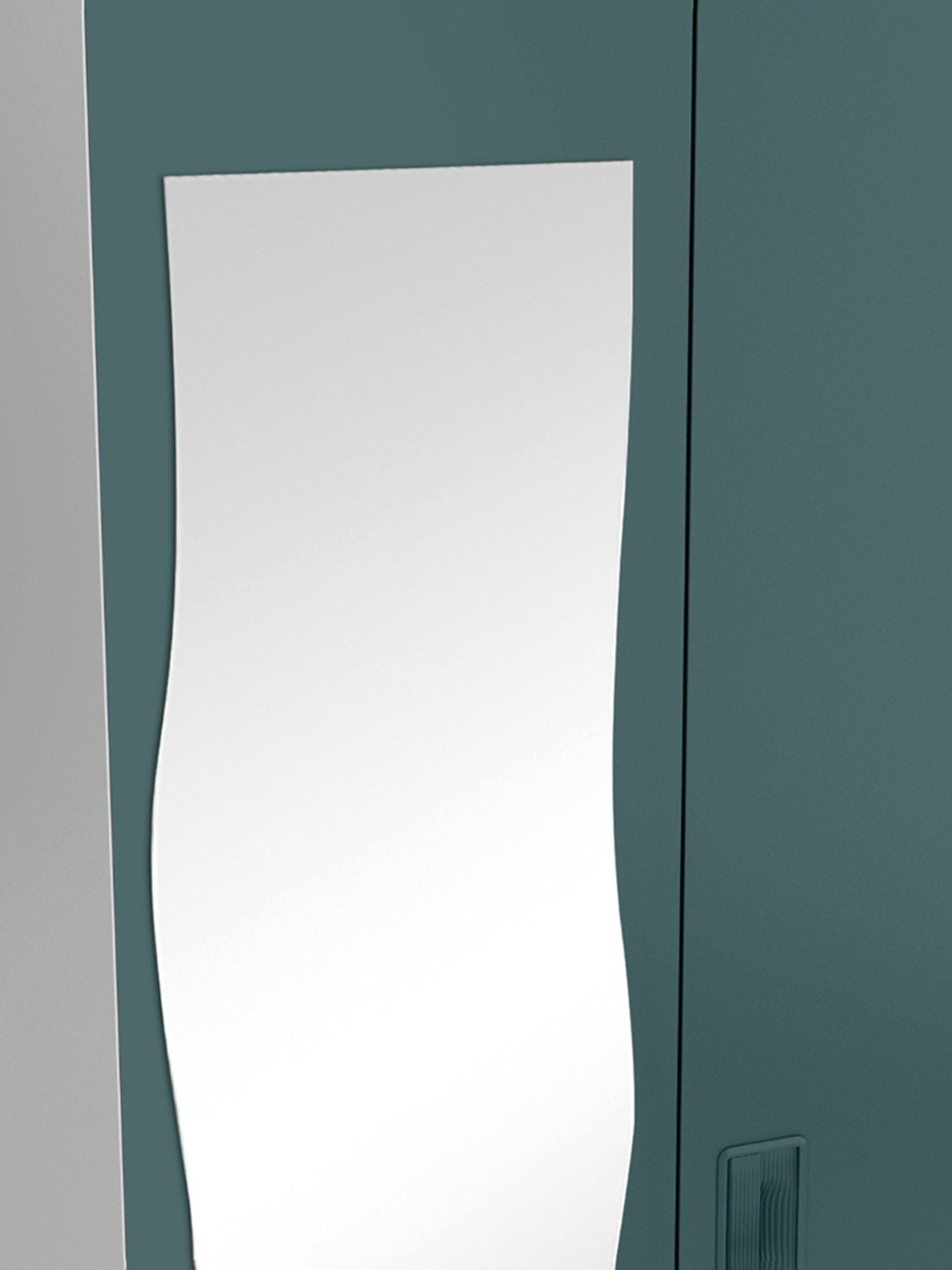 Godrej Interio Slimline 2-Door Steel Almirah, Tex Sea Pine (1-Year Warranty, 1 Locker, 1 Drawer)