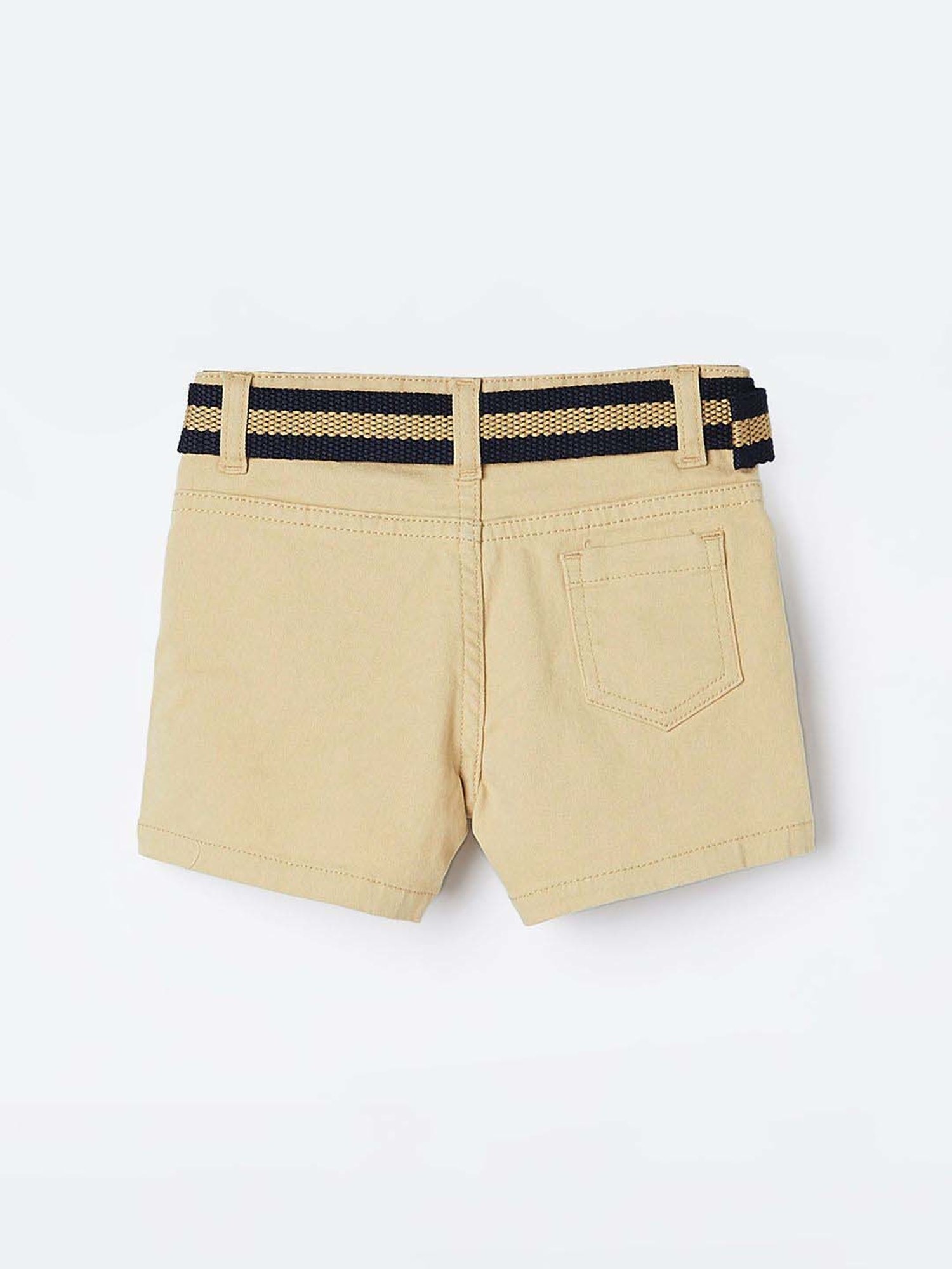 Juniors by Lifestyle Kids Beige Cotton Regular Fit Short