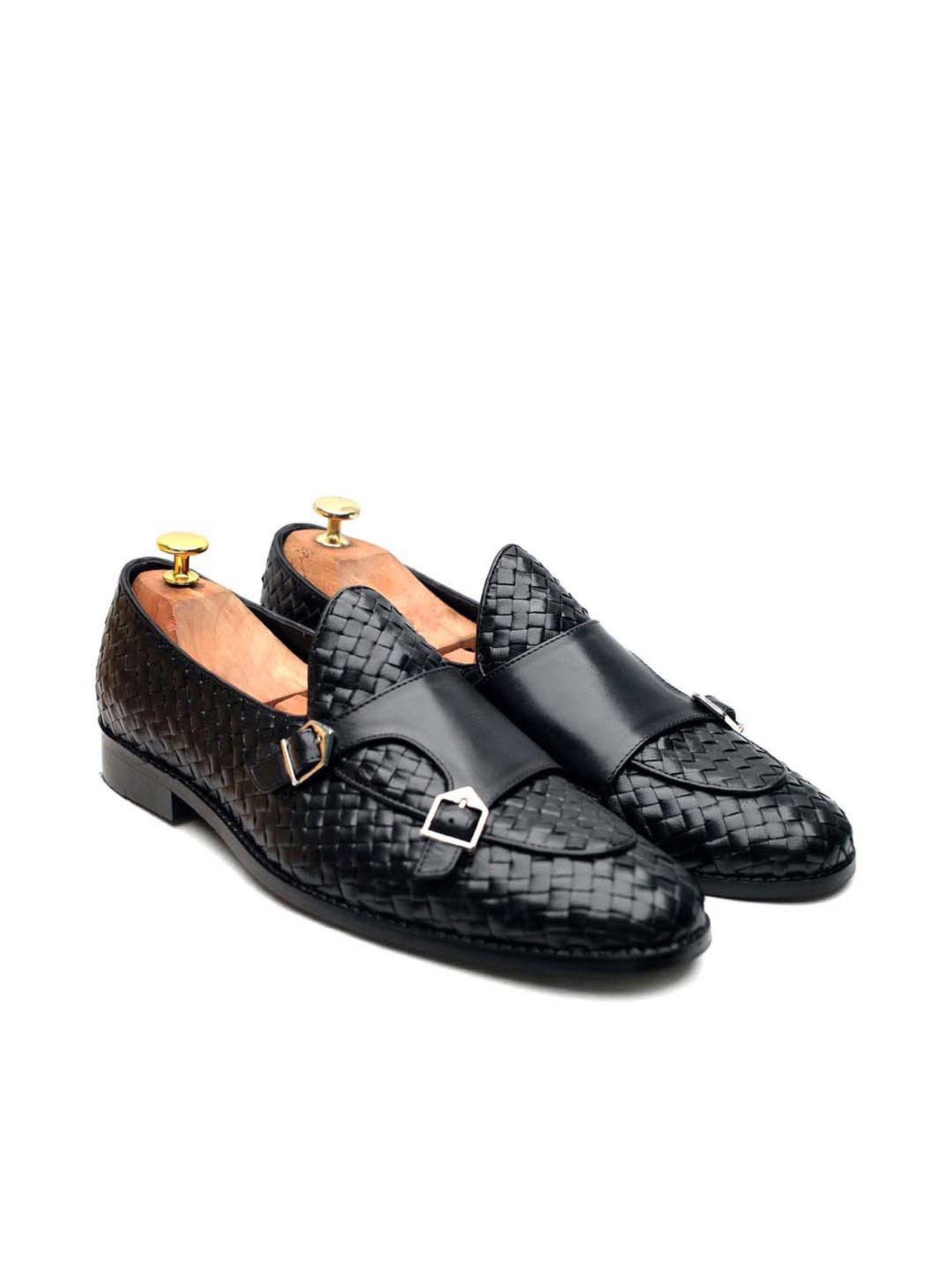 Griffin Men's Black Monk Shoes