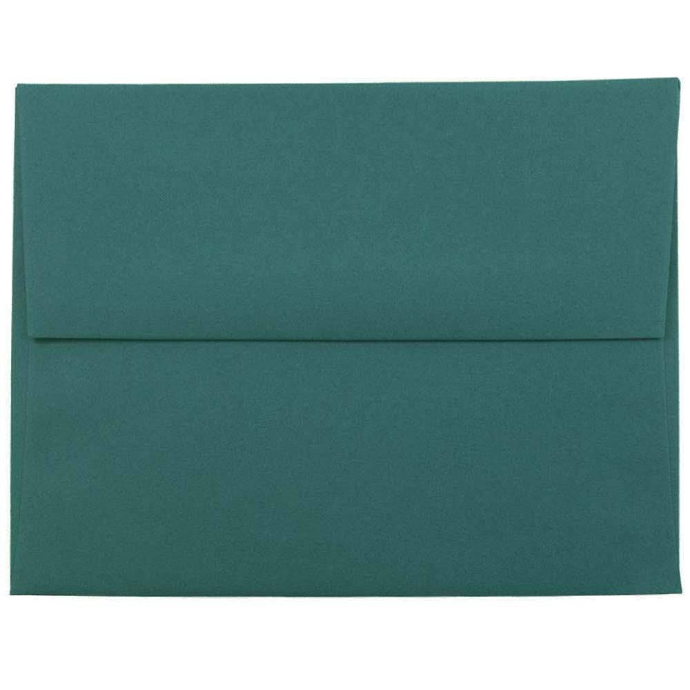 JAM PAPER A2 Premium Invitation Envelopes - 4 3/8 x 5 3/4 - Teal - 50/Pack