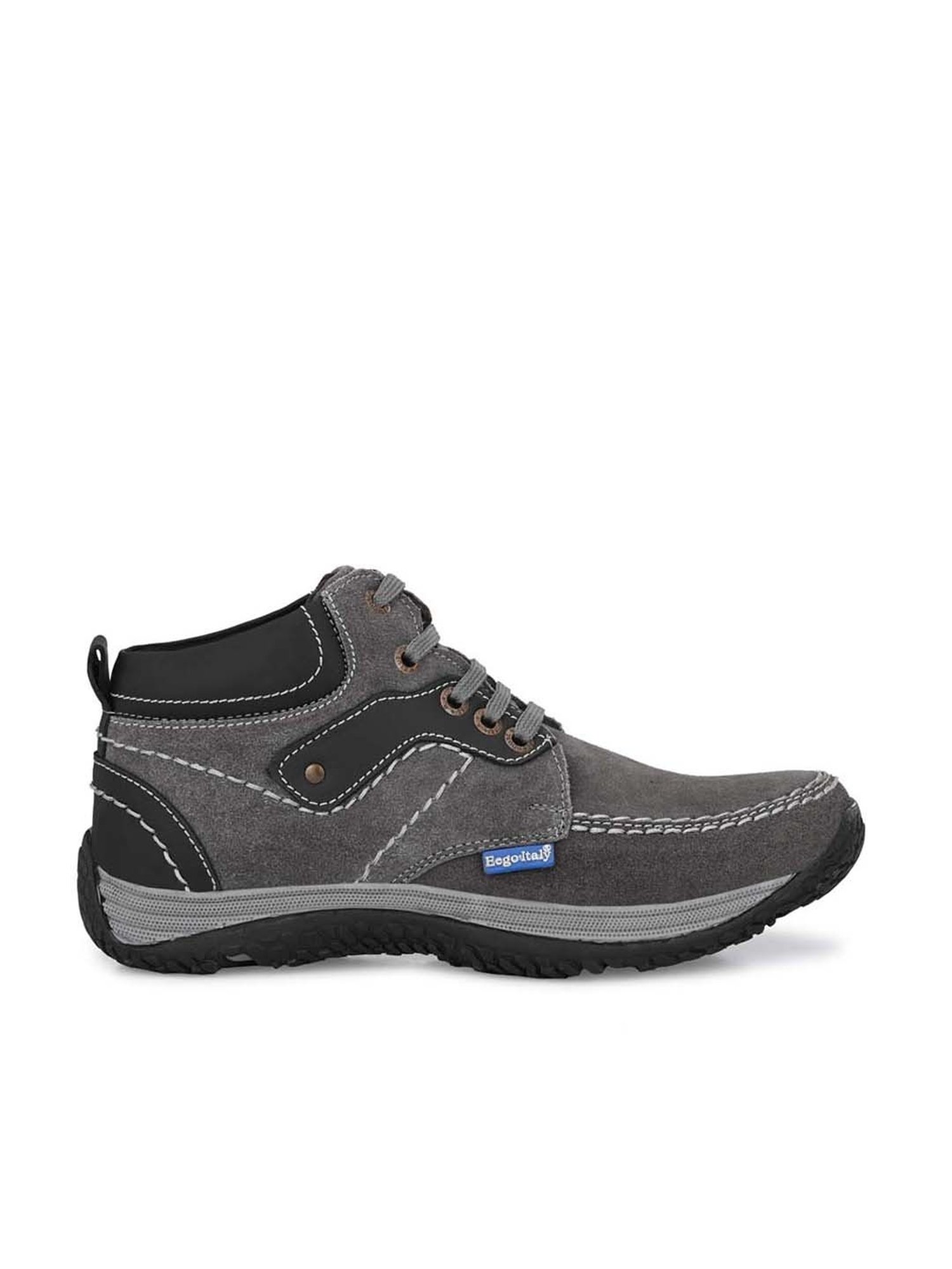 Eego Italy Men's Grey Derby Boots