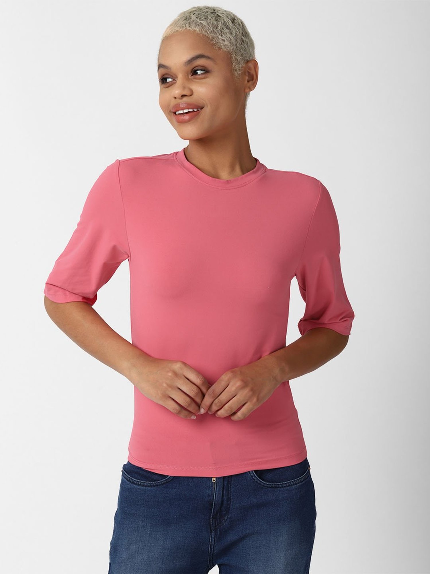 Forever 21 Pink Regular Fit Top