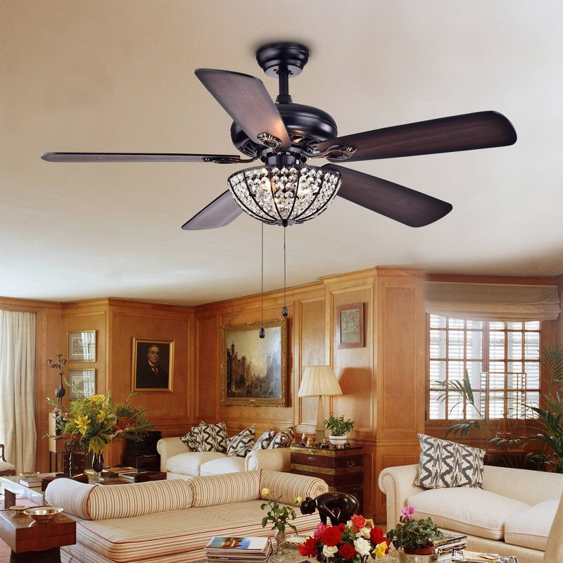 52" Casa Vieja Modern Rustic 3 Blade Ceiling Fan with Remote Brushed Nickel Natural Wood House Bedroom Living Room Home Kitchen