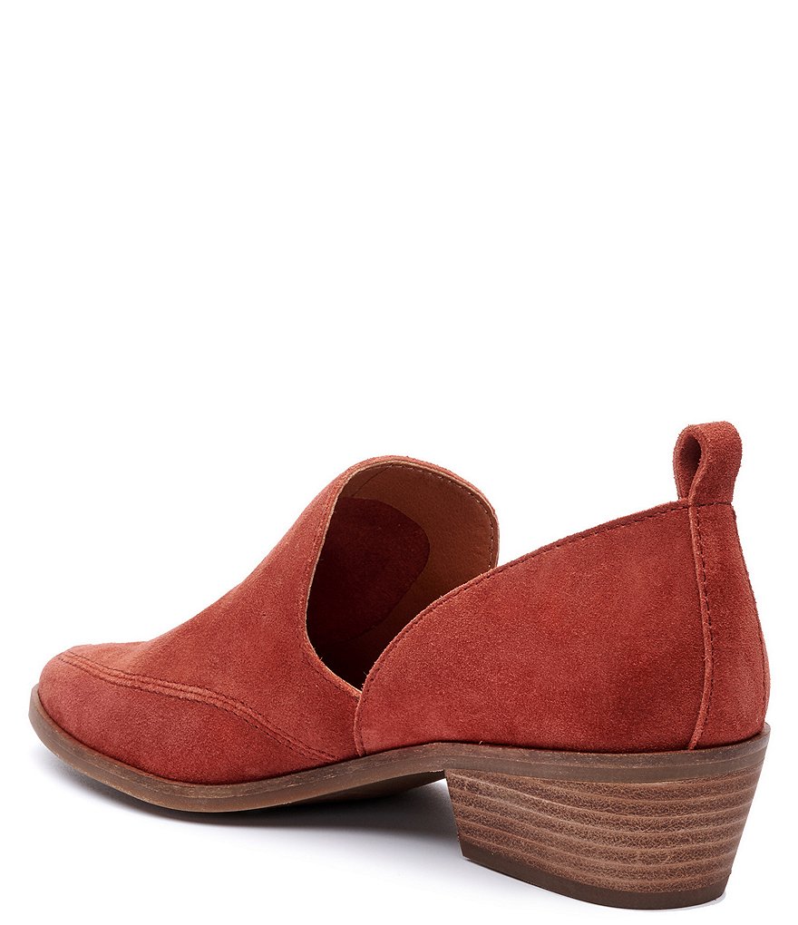 Lucky Brand Mahzan Leather Side Slit Pointed Toe Loafers