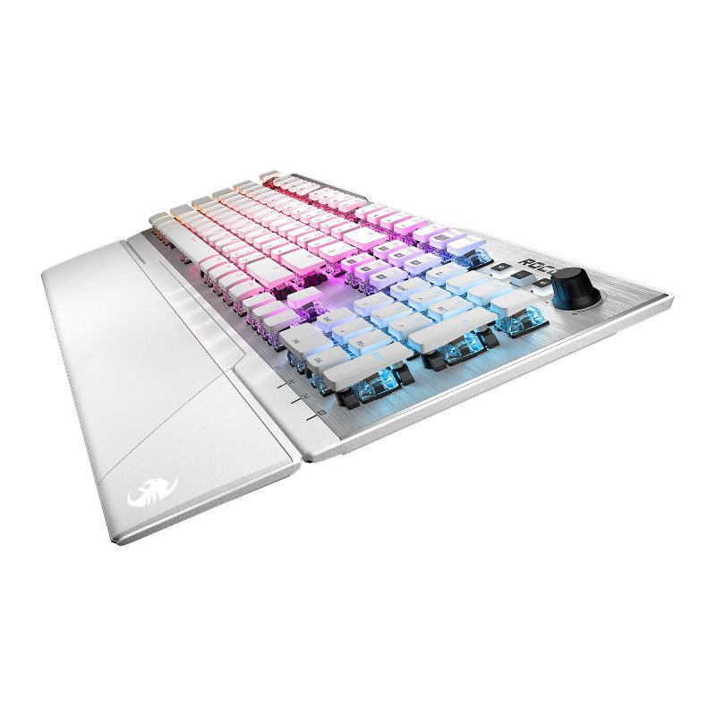 ROCCAT Vulcan 122 Aimo PC Gaming Keyboard Brown Titan Switch - White/Silver