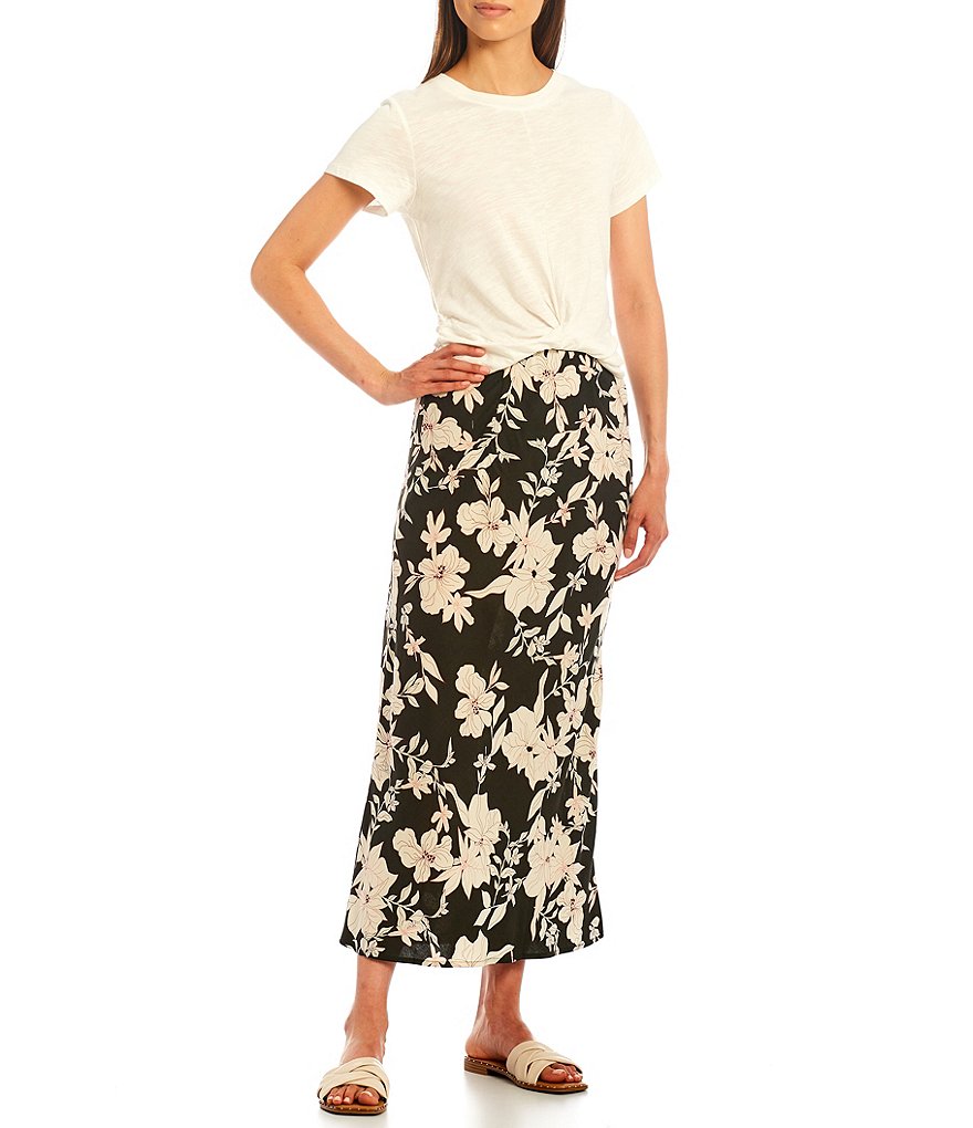 Sanctuary High Street Wrap Front Round Neck Short Sleeve Tee